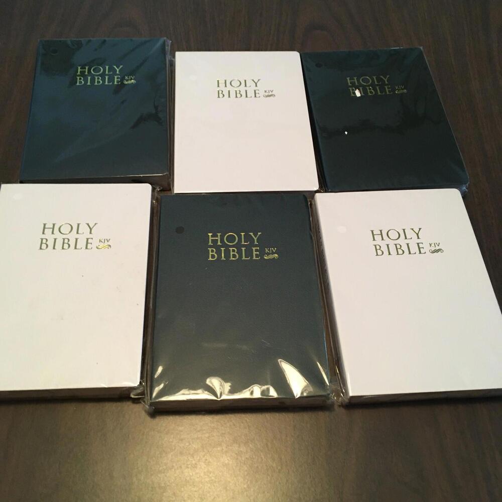 Holy Bible KJV:  One sealed Old and New Testament White or Black: Your choice